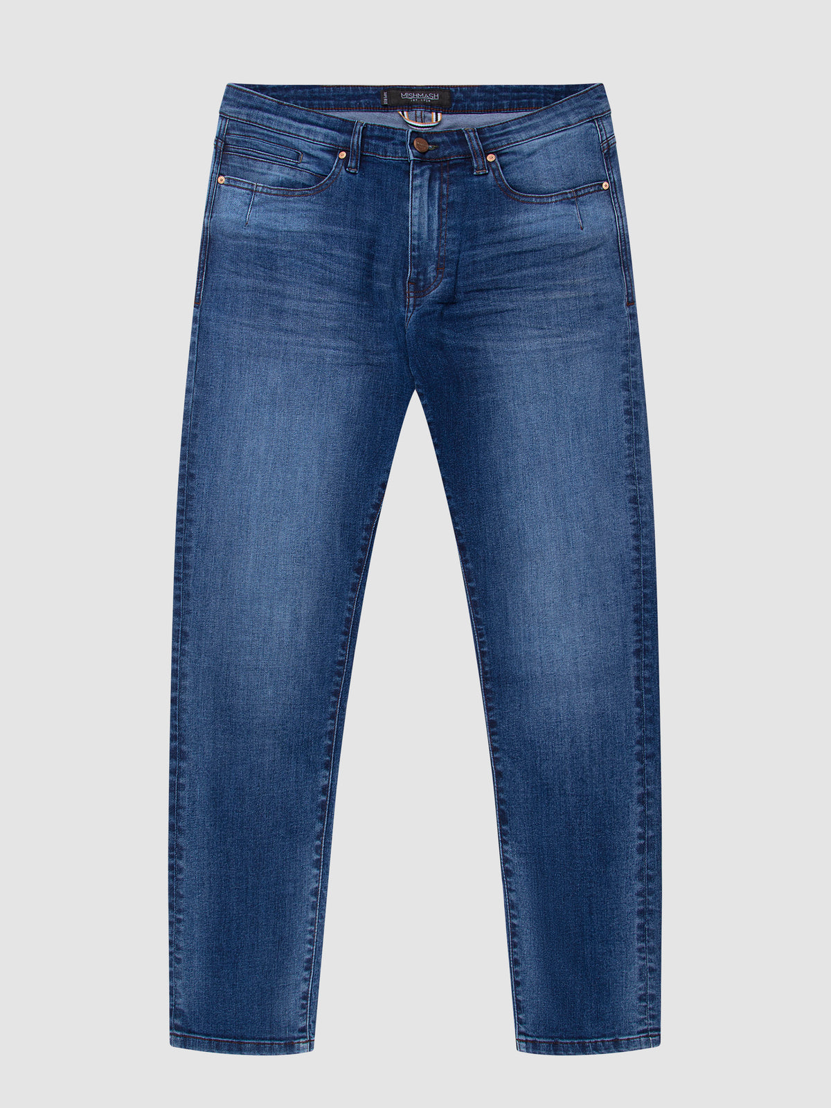 Tapered Fit Mid Stretch Bolivia Mid Denim Jeans