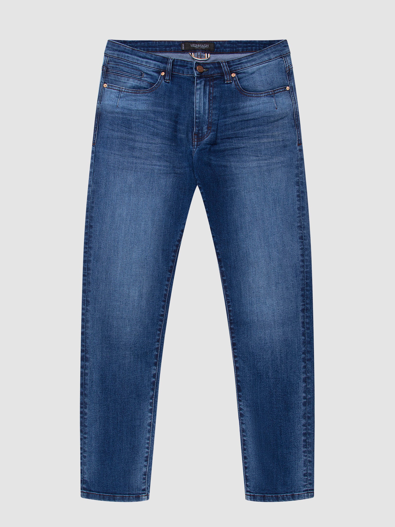 Tapered Fit Mid Stretch Bolivia Mid Denim Jeans
