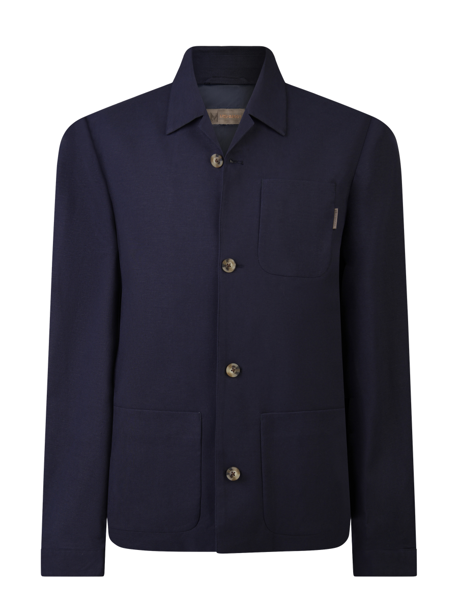 Baltoro Navy Linen Jacket