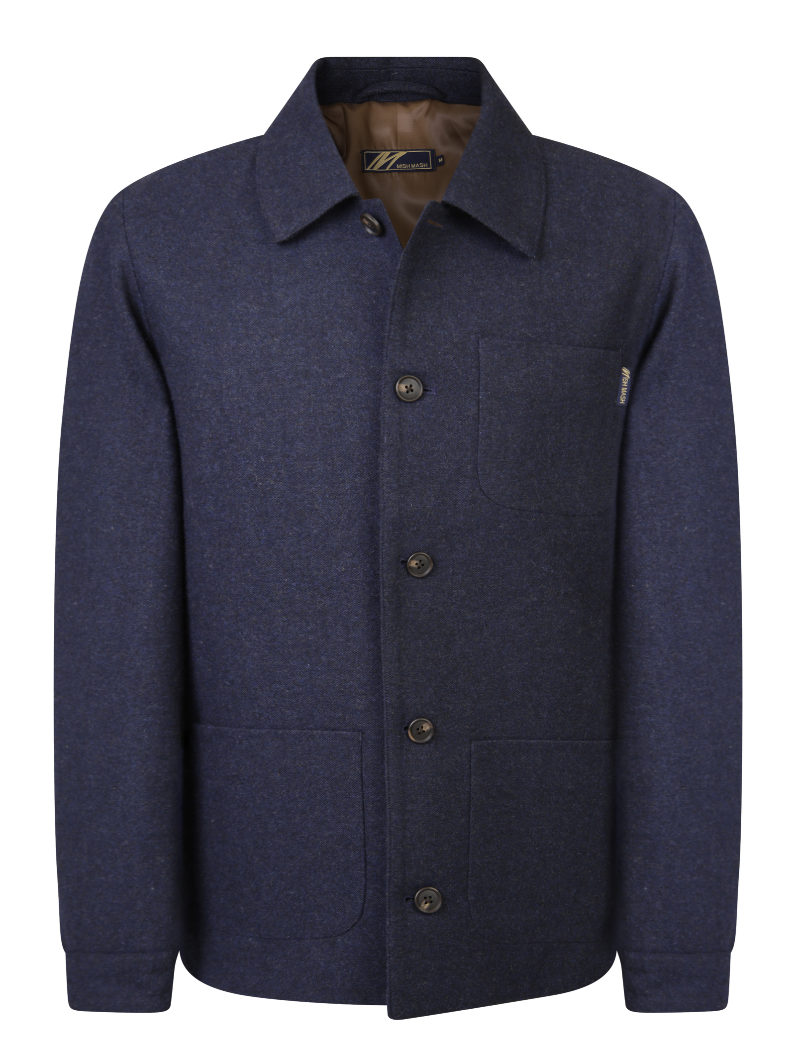 Baltoro Navy Wool Blend Jacket