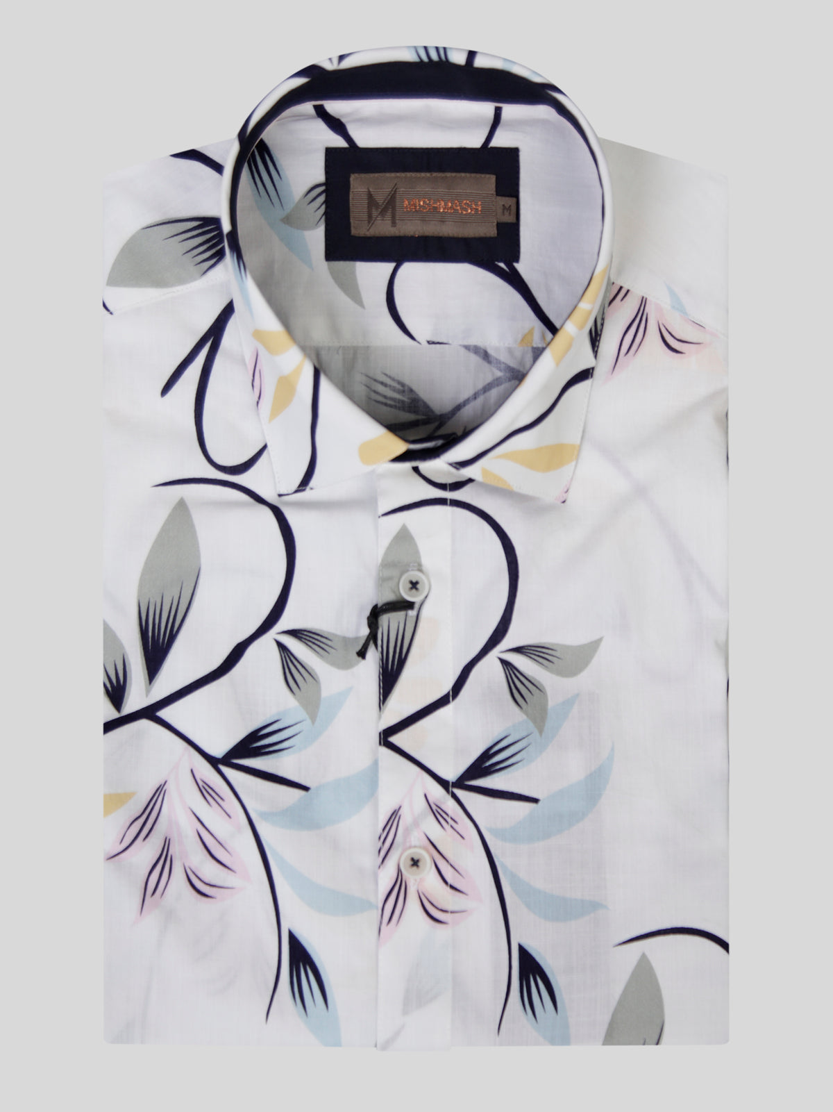 Bari White & Sage S/S Shirt