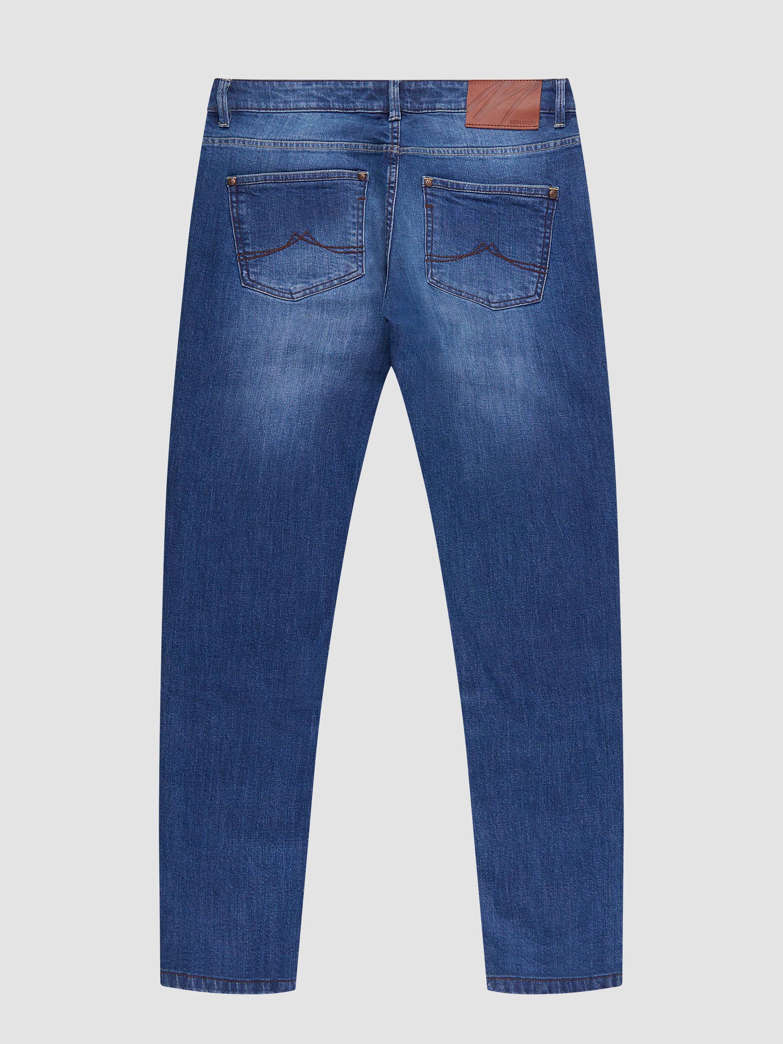 Tapered Fit Mid Stretch Bradley Mid Denim Jeans