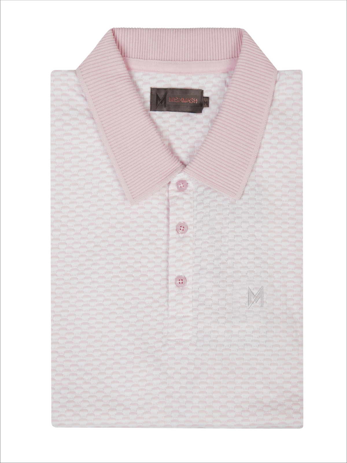 Capri off Wht & Pale Pink Polo