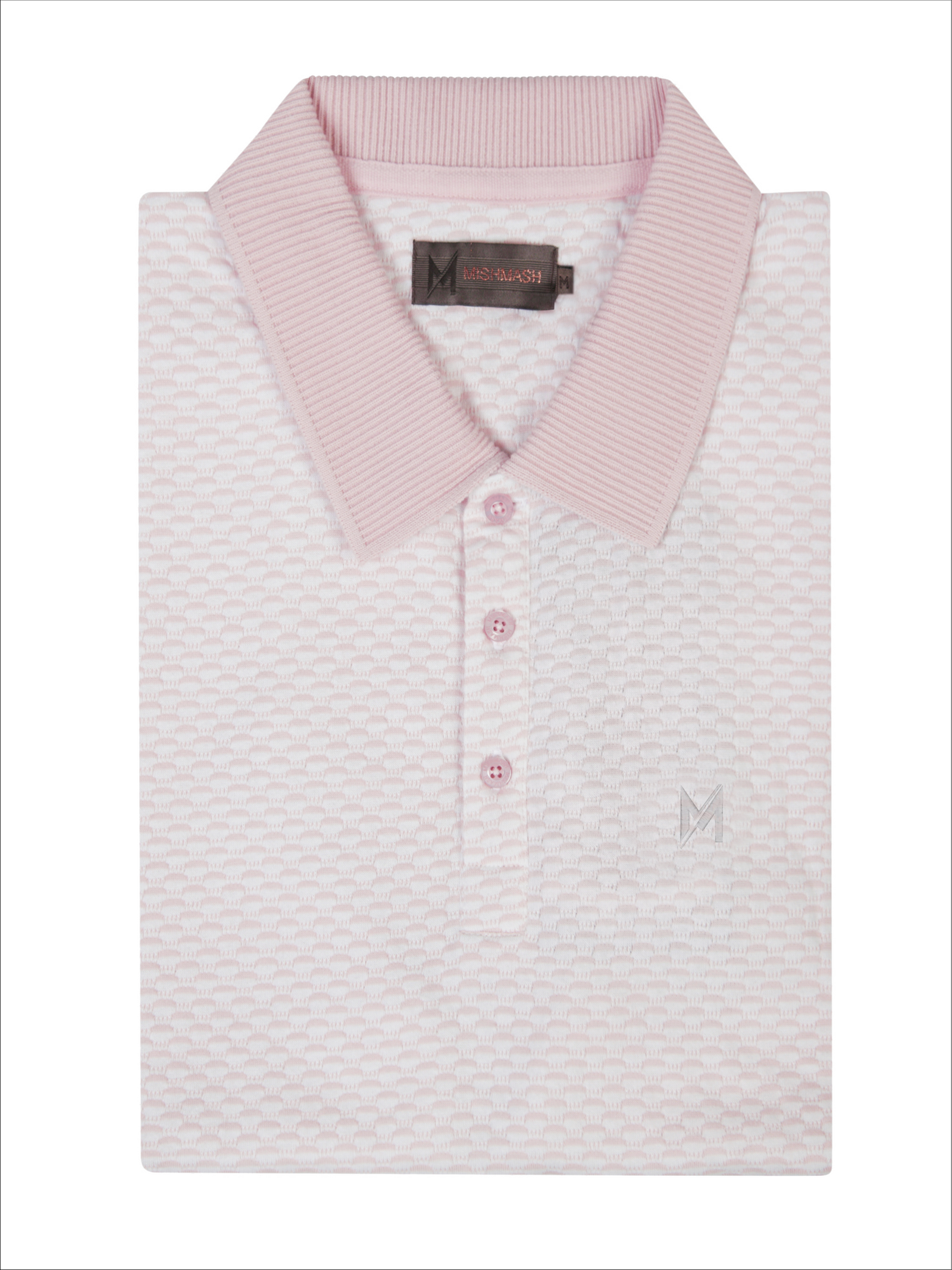 Capri off Wht & Pale Pink Polo