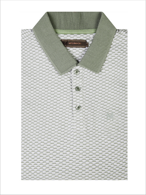 Capri off Wht & Sage Polo