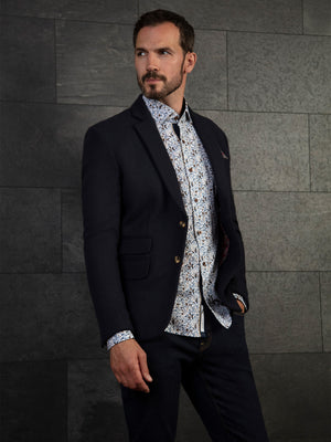 Regular Fit Digby Navy Tailored Single Breasted Blazer