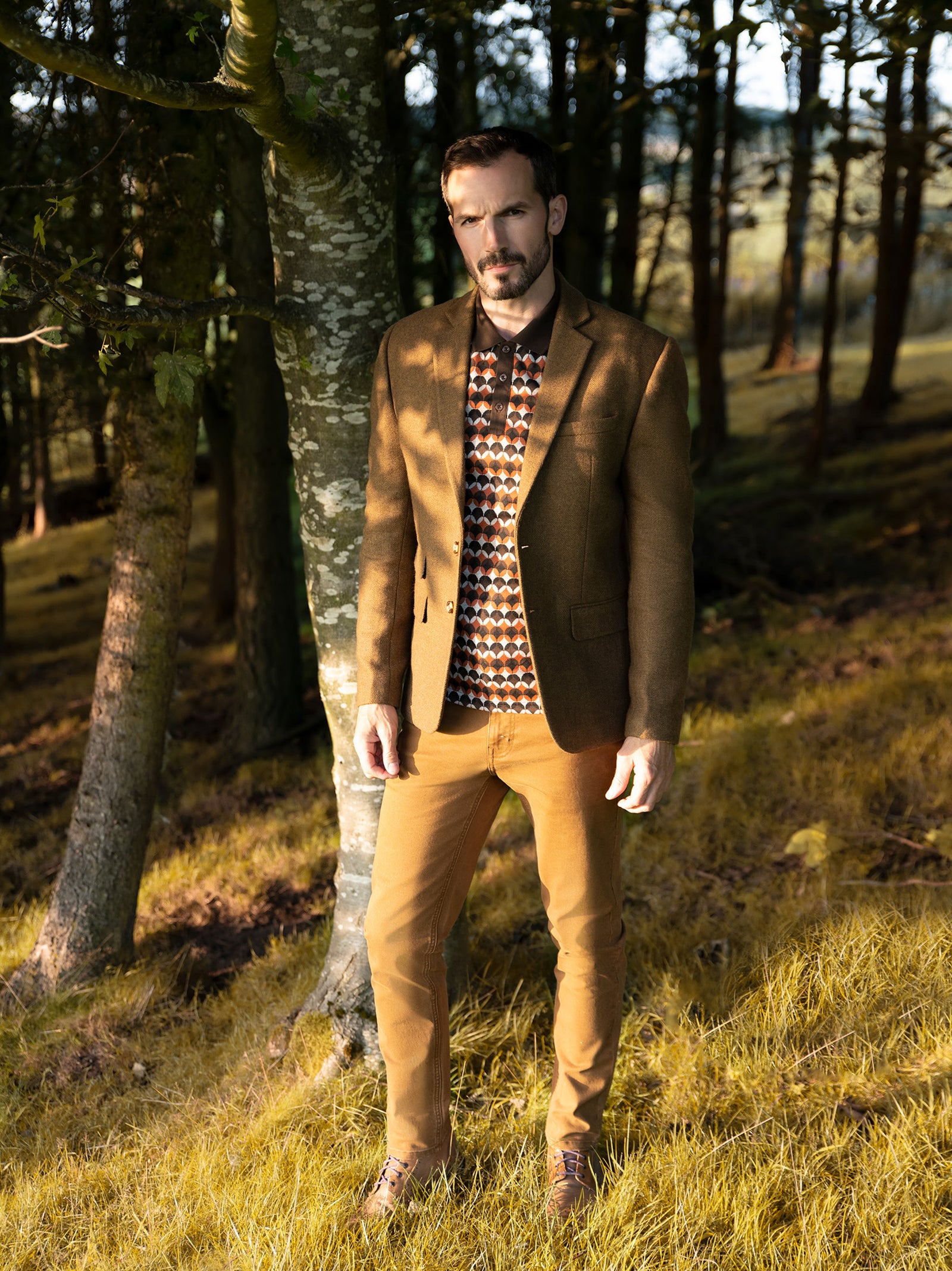 Regular Fit Digby Oak Tailored Single Breasted Blazer