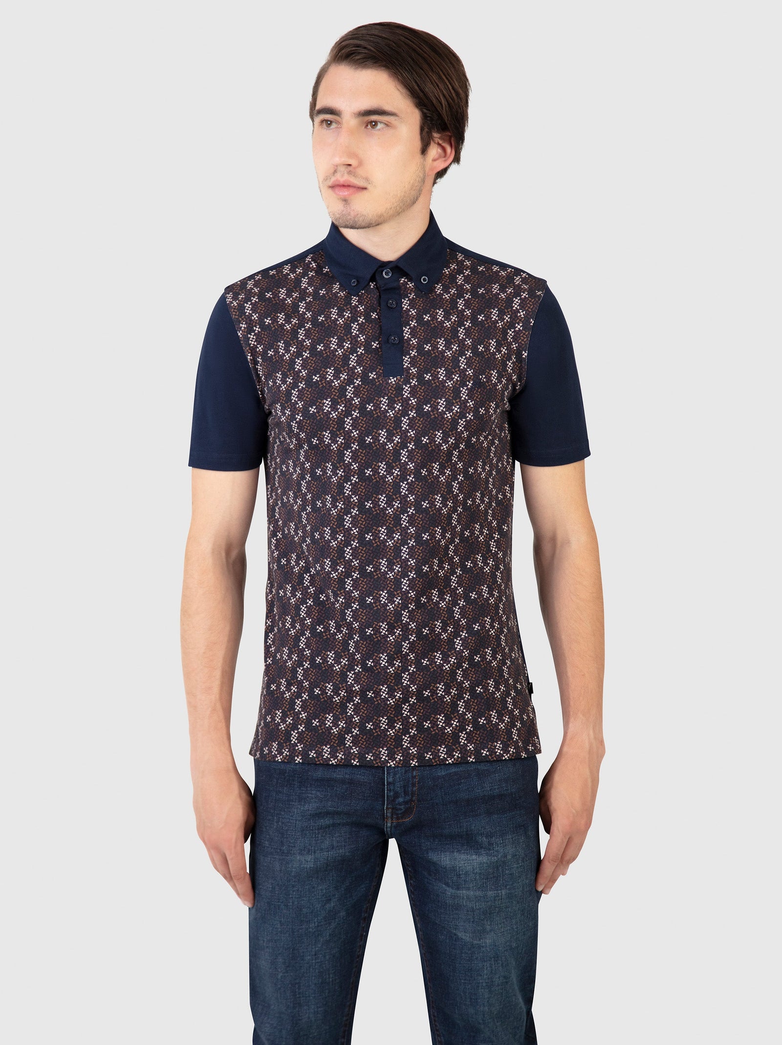 Regular Fit Elan Oak Polo Outsize