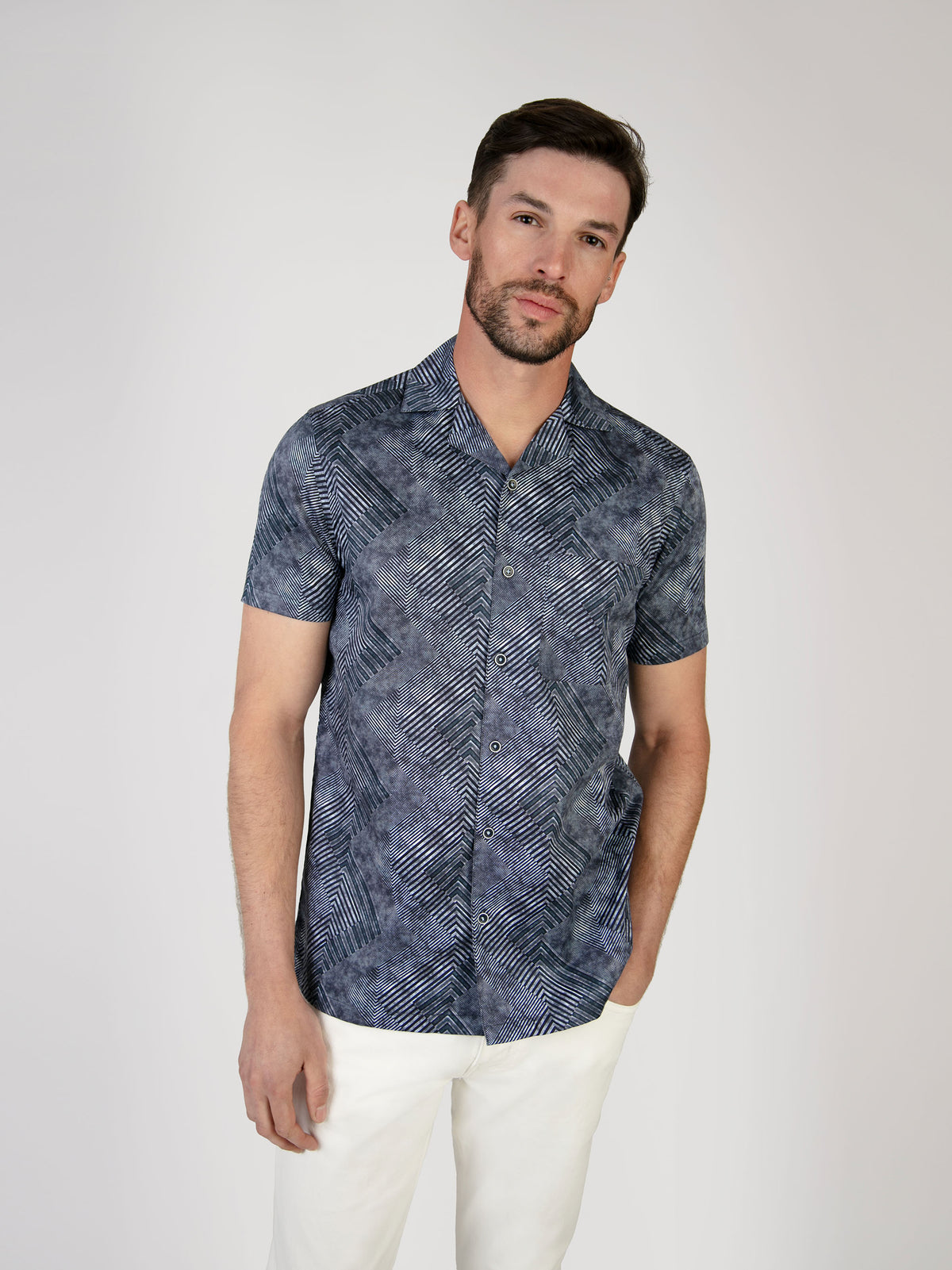 Erba Navy S/S Shirt