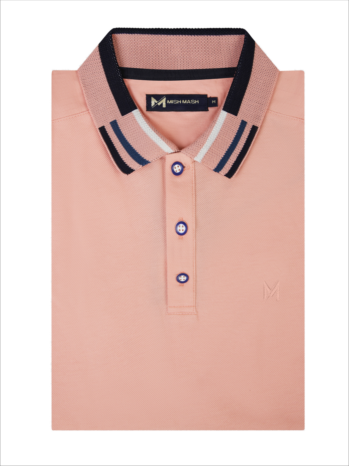 Finn Washed Salmon Polo