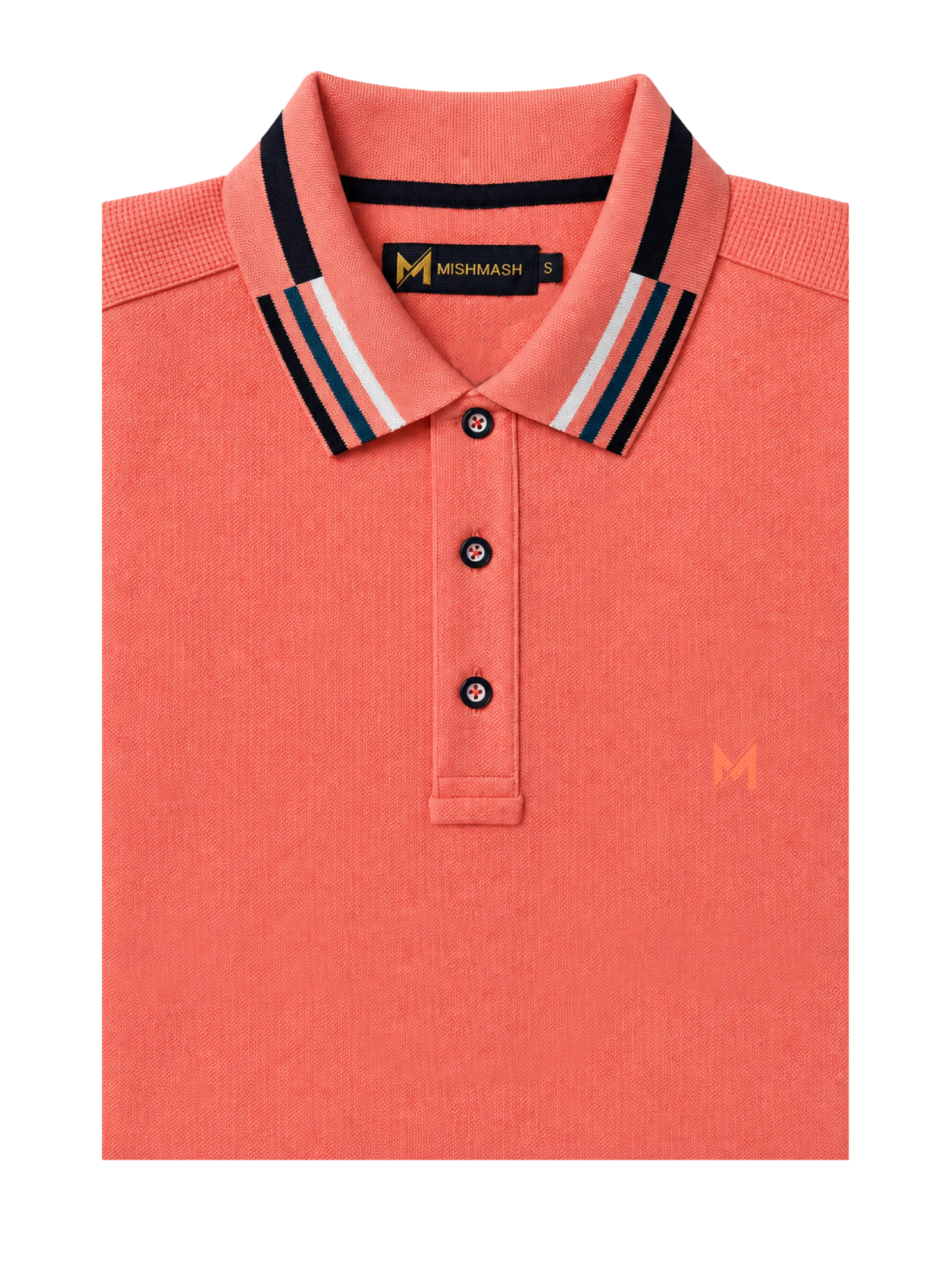 Finn Washed Salmon Polo