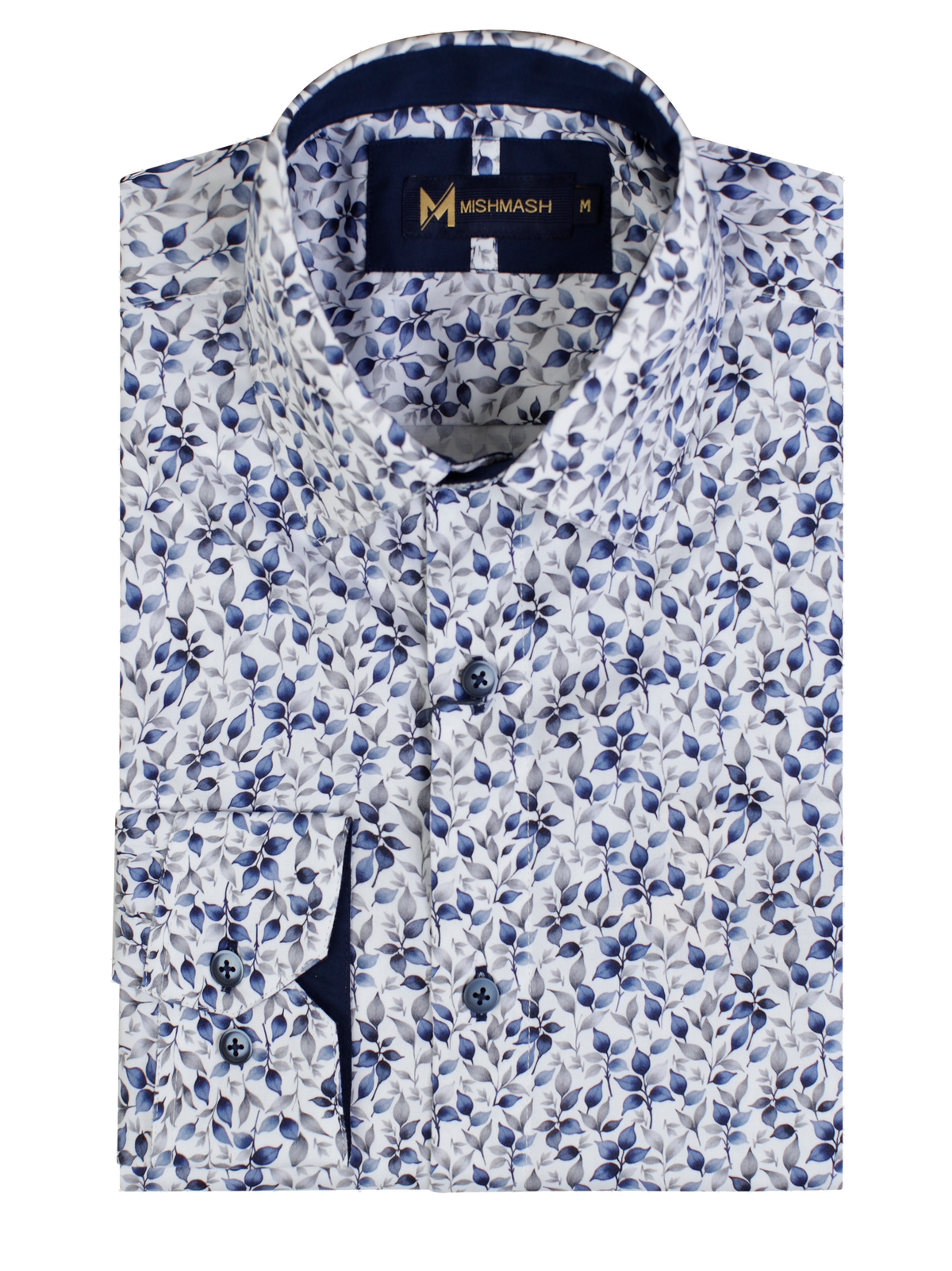 Flora White & Navy L/S Shirt