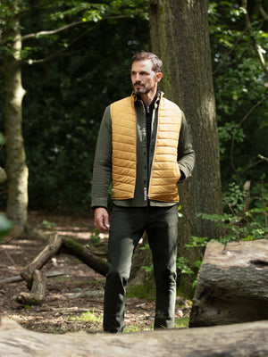 Regular Fit Frontier Oak Quilted Gilet