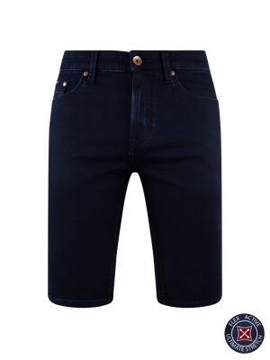 Flex Active Blue Black Denim Short