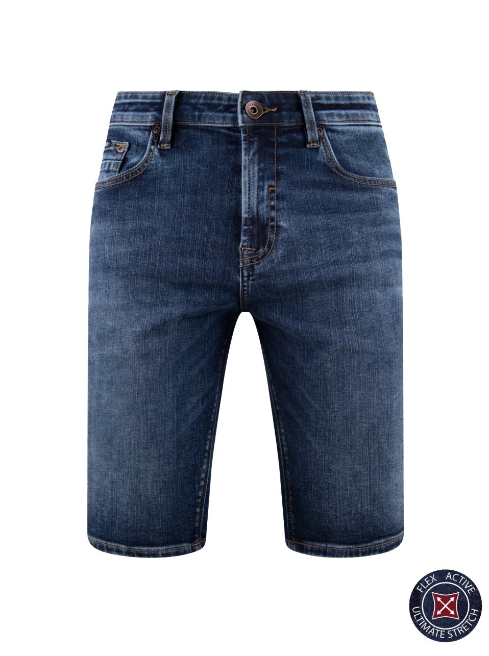 Flex Active Mid Denim Short