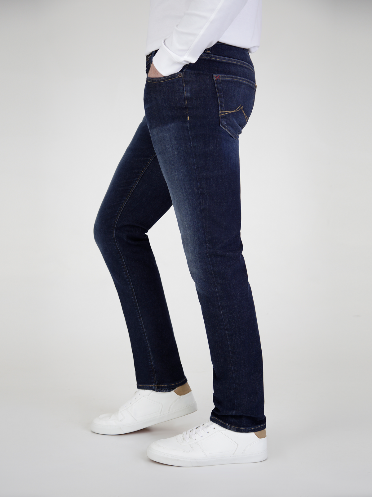 Tapered Fit Flex Active Dark Denim Jean