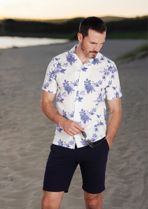 Galaxy White & Blue S/S Shirt