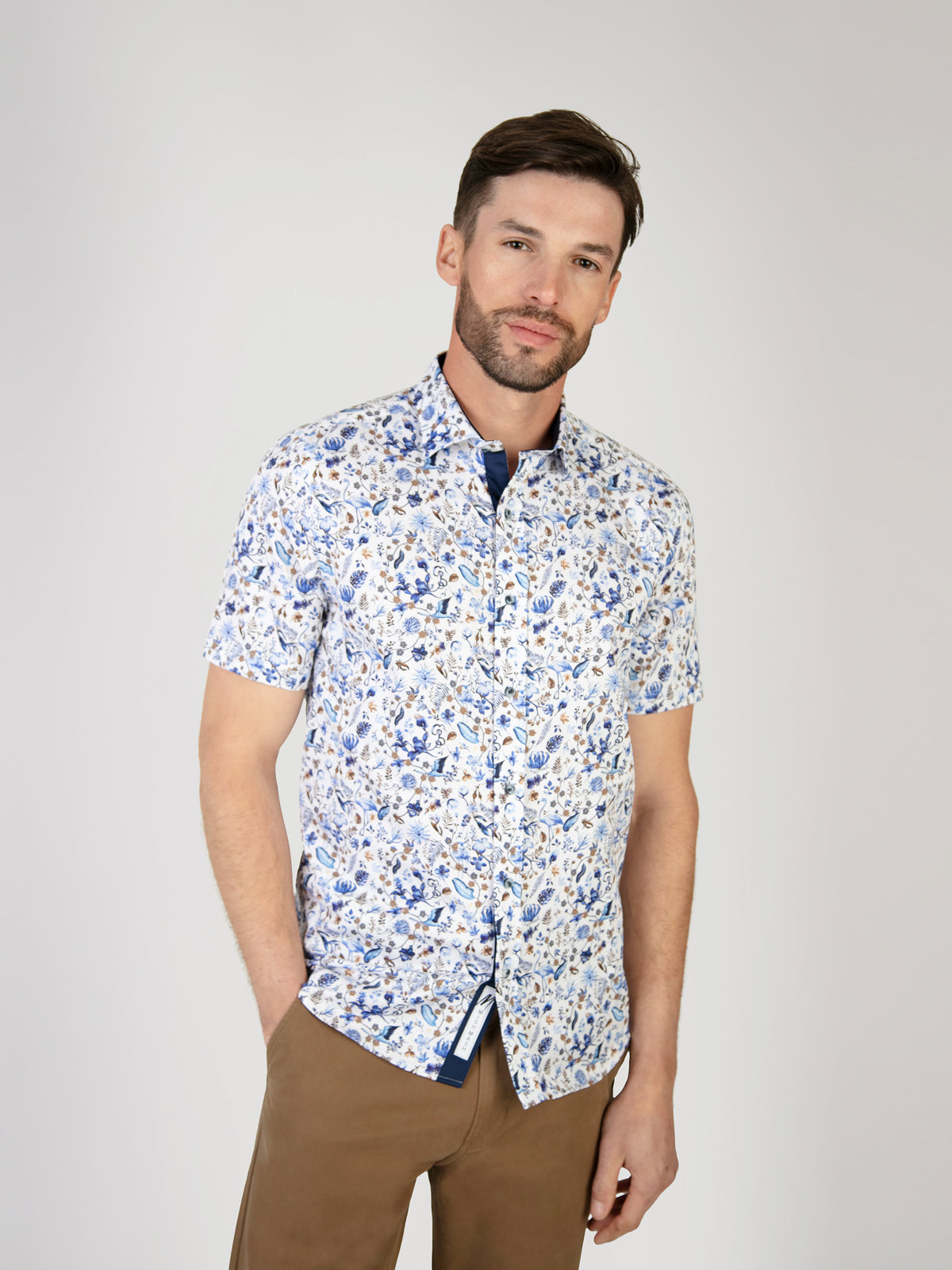 Garda White & Blue S/S Shirt