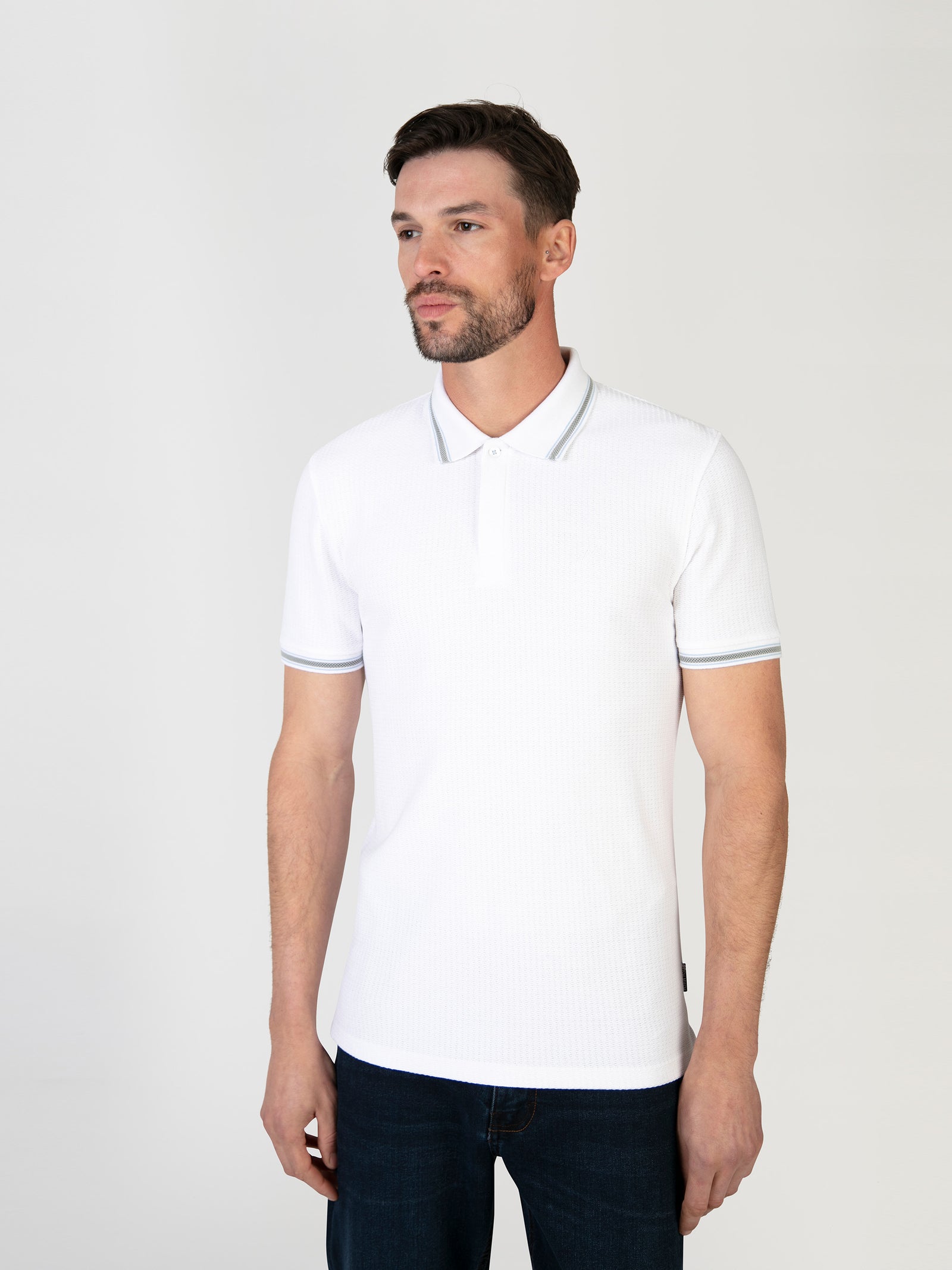 Gela White Polo