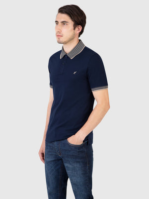 Regular Fit Gritt Navy Jersey Polo