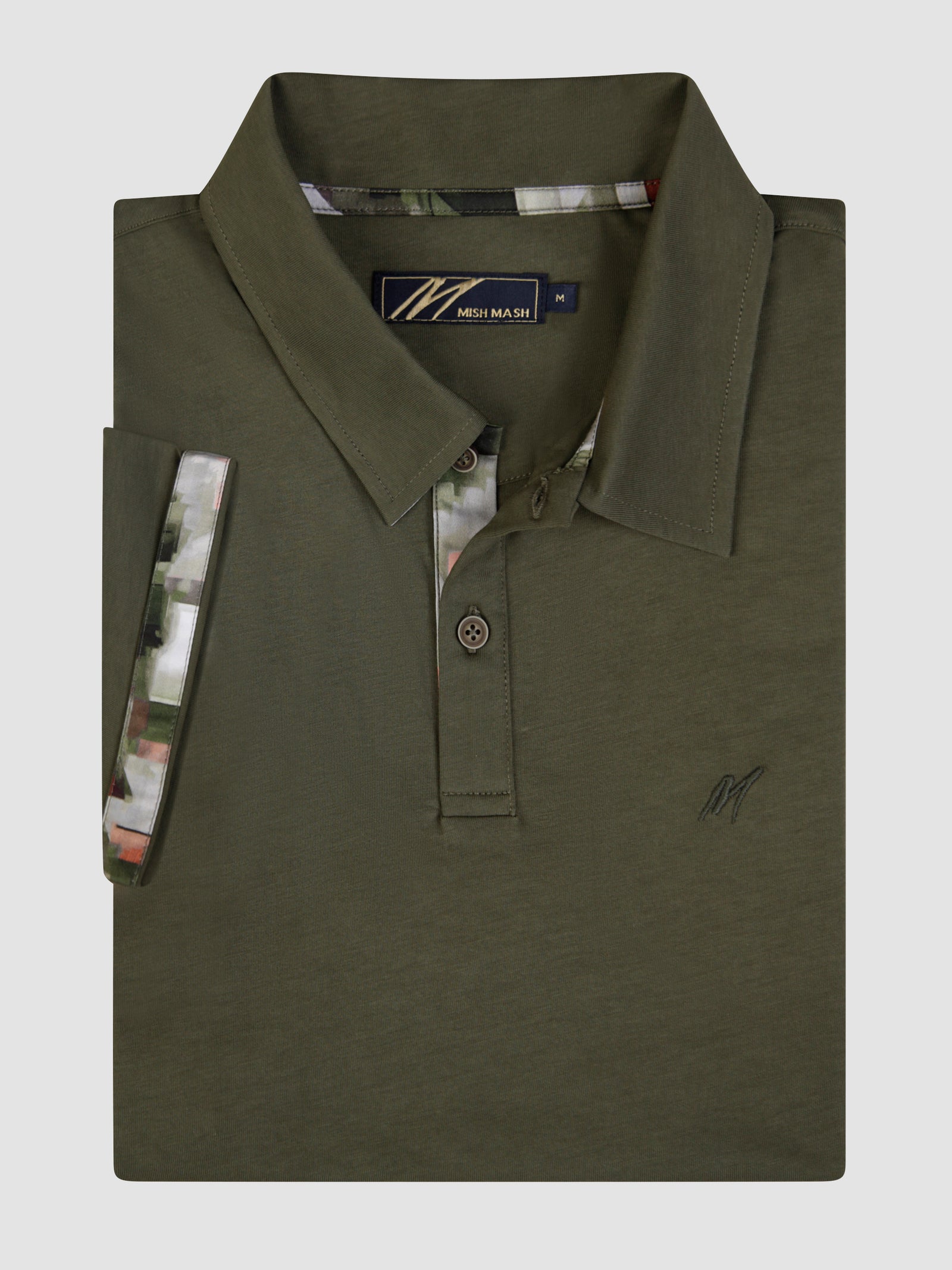 A polo khaki autumn polo for men.