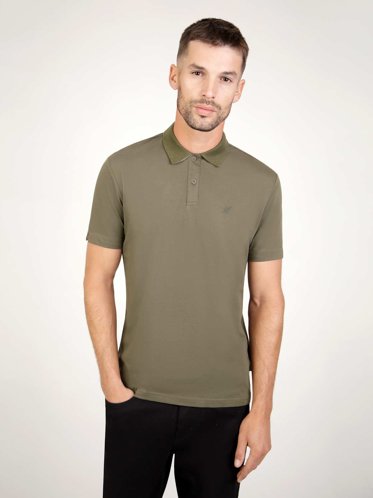 Gust Khaki S/S Polo