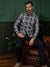 Regular Fit Hellcat Navy Printed Long Sleeve Shirt