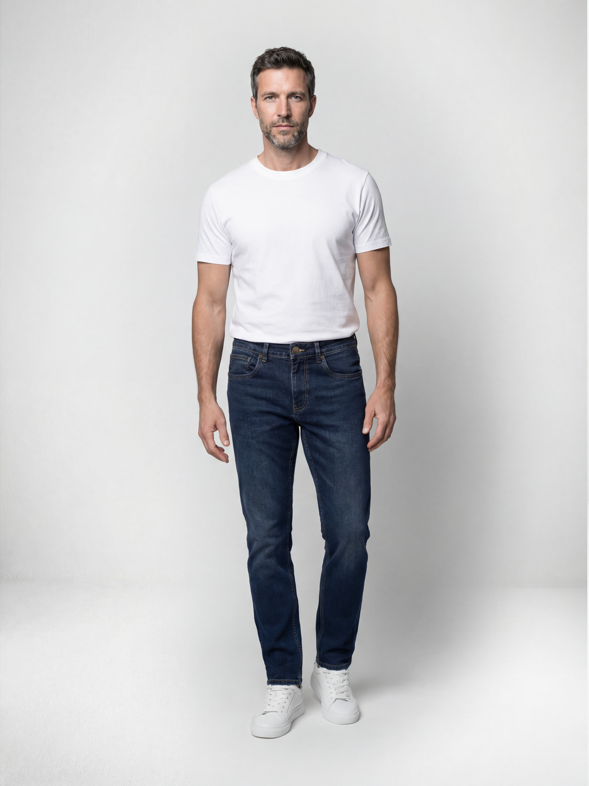Tapered Fit Hailstone Dark Jean