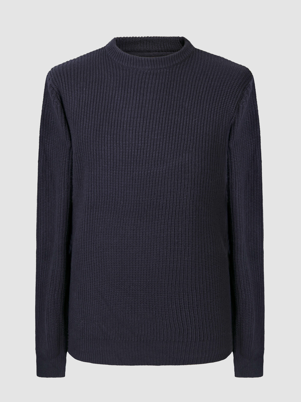 Regular Fit Break Navy Knitted Sweater