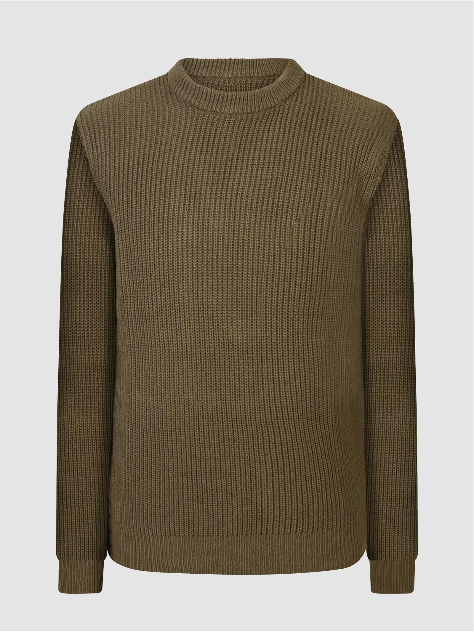 Regular Fit Break Murky Green Knitted Sweater