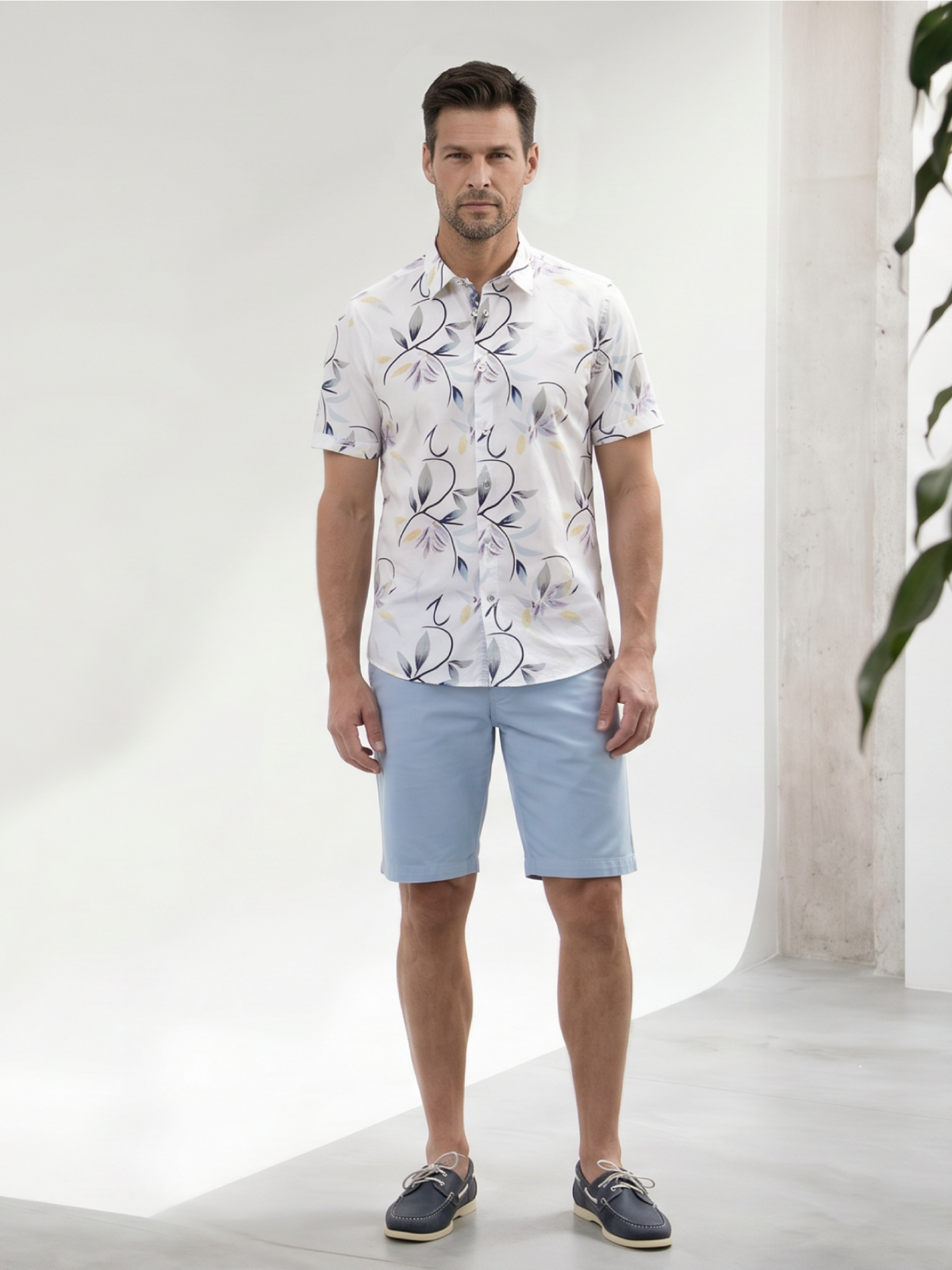 Mid Stretch Weymouth Sky Chino Shorts
