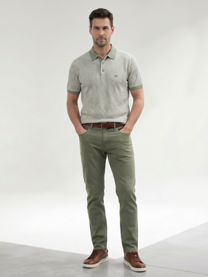 Capri off Wht & Sage Polo