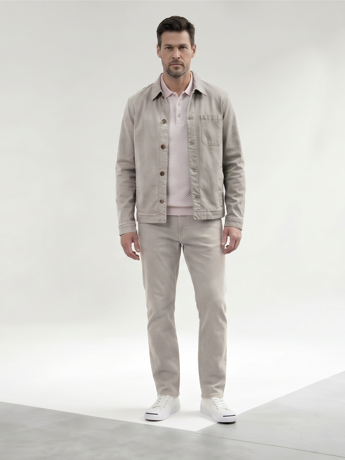 Tapered Fit Glacier Lt Stone Denim