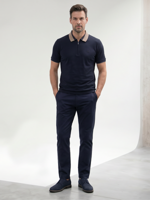 Straight Fit Baltoro Navy Trouser