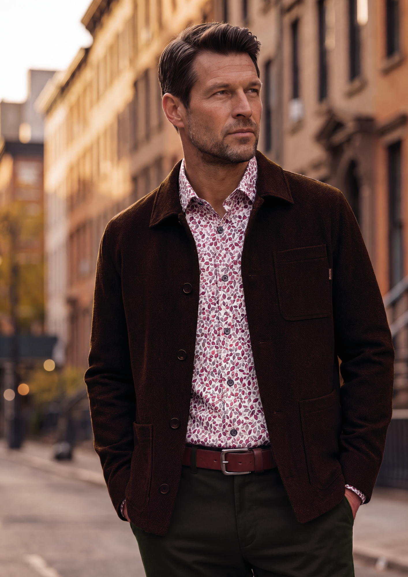 Baltoro Mocha Wool Blend Jacket