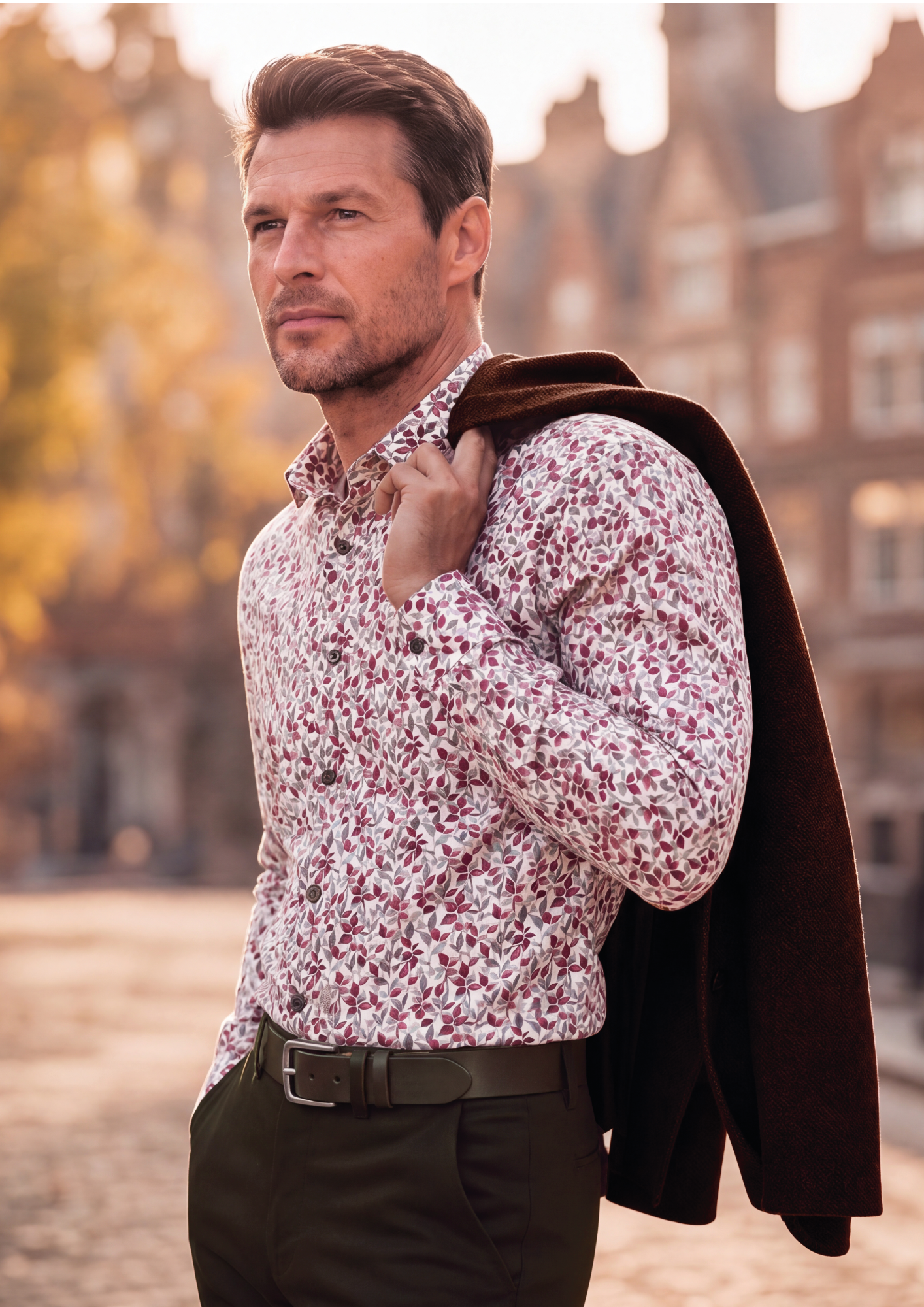 Flora White & Cherry L/S Shirt