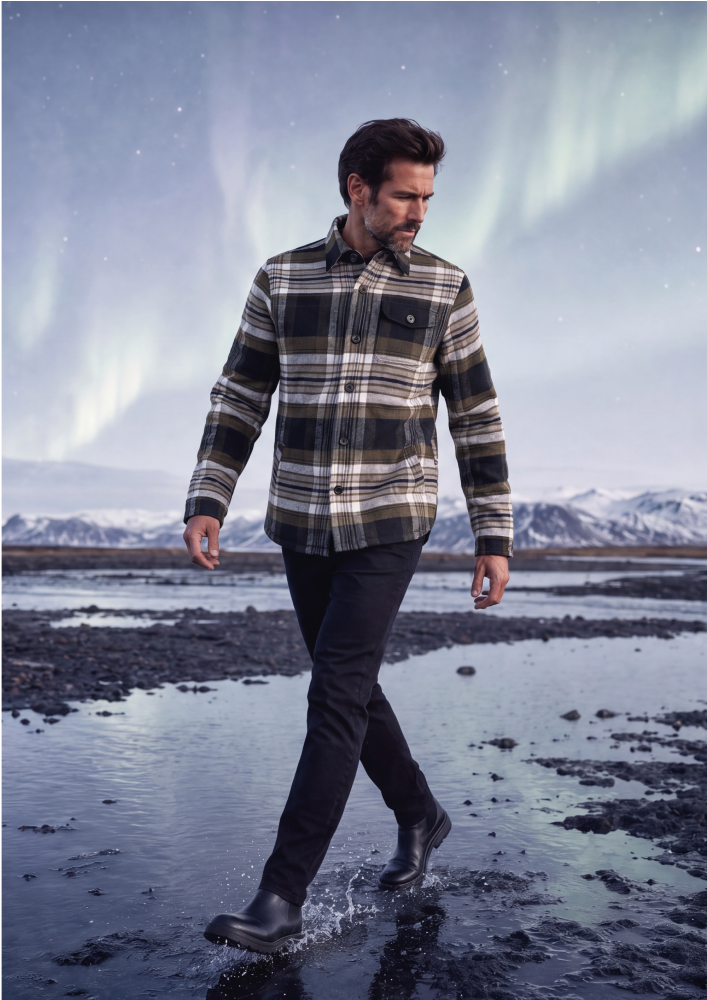 Mantle Black & Khaki Jacket