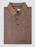 Regular Fit Noro Camel & Navy Printed Jersey Polo