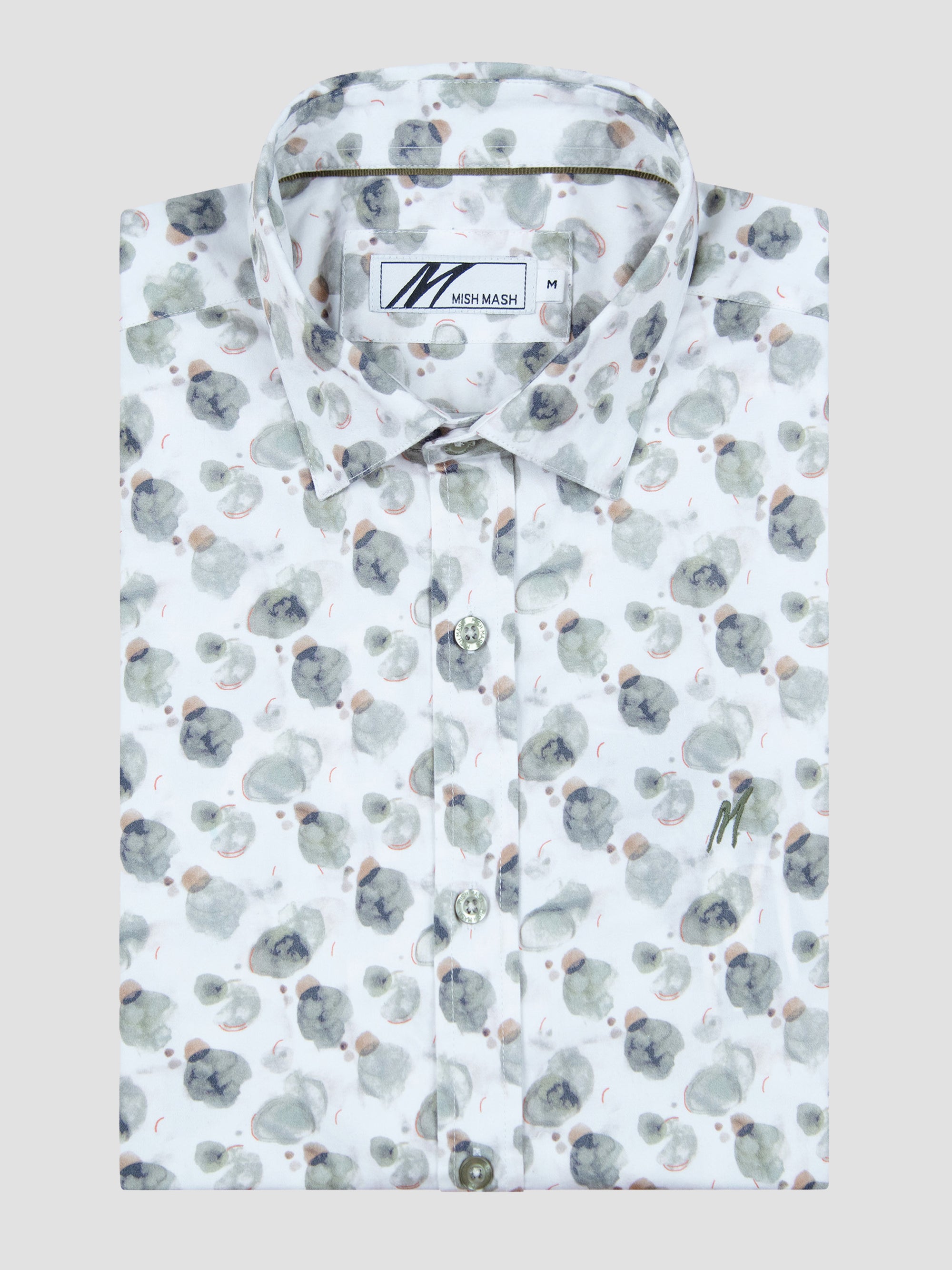 Ocean White & Green S/S Shirt
