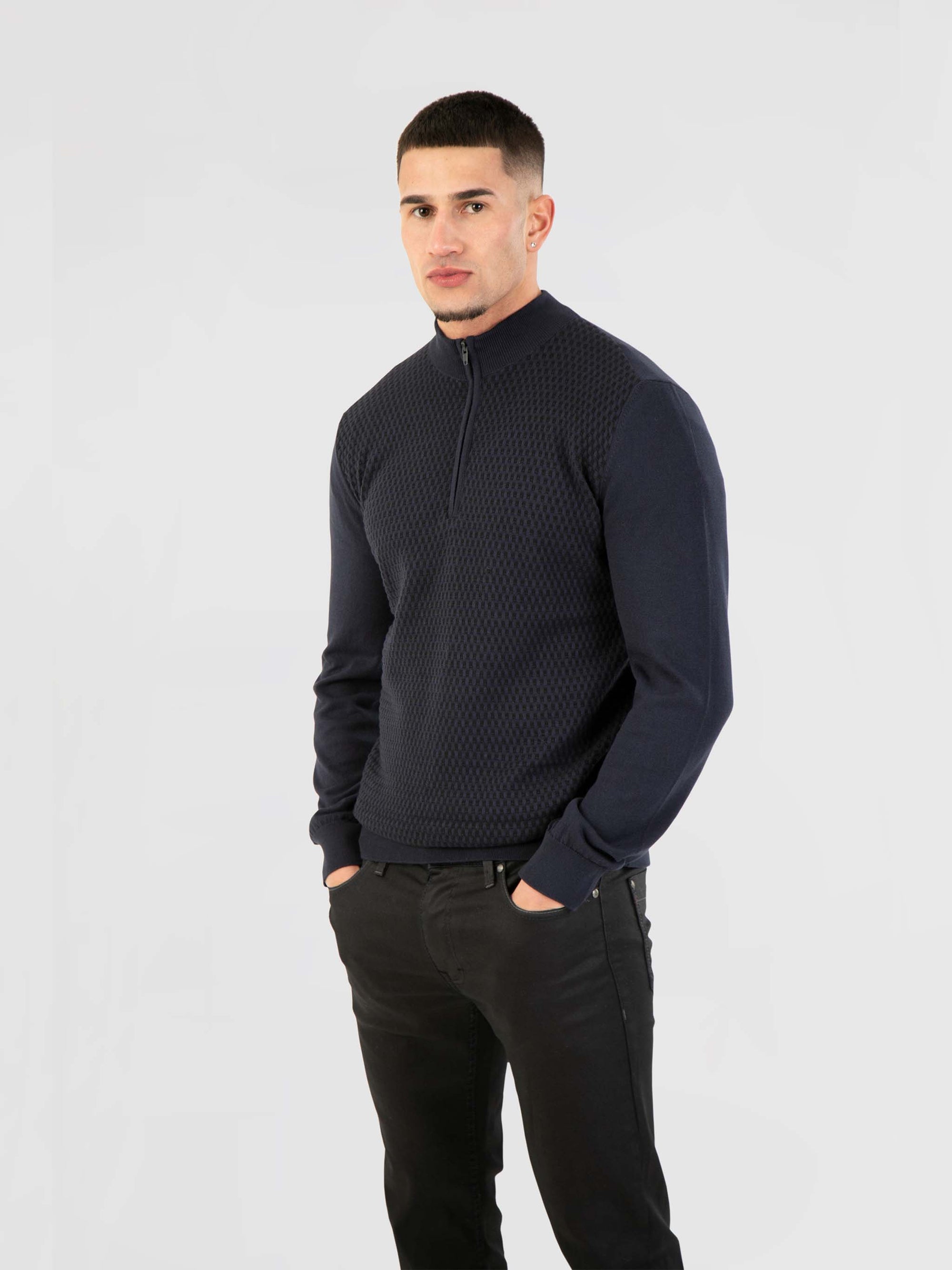 navy-funnel-neck-long-sleeve-knit-menswear