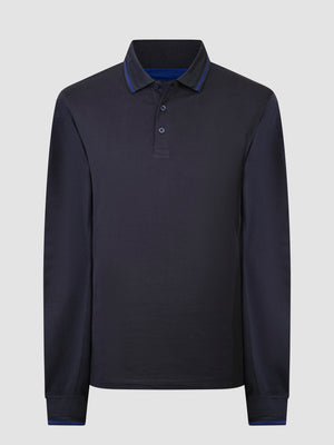 Reservior Navy L/S Polo