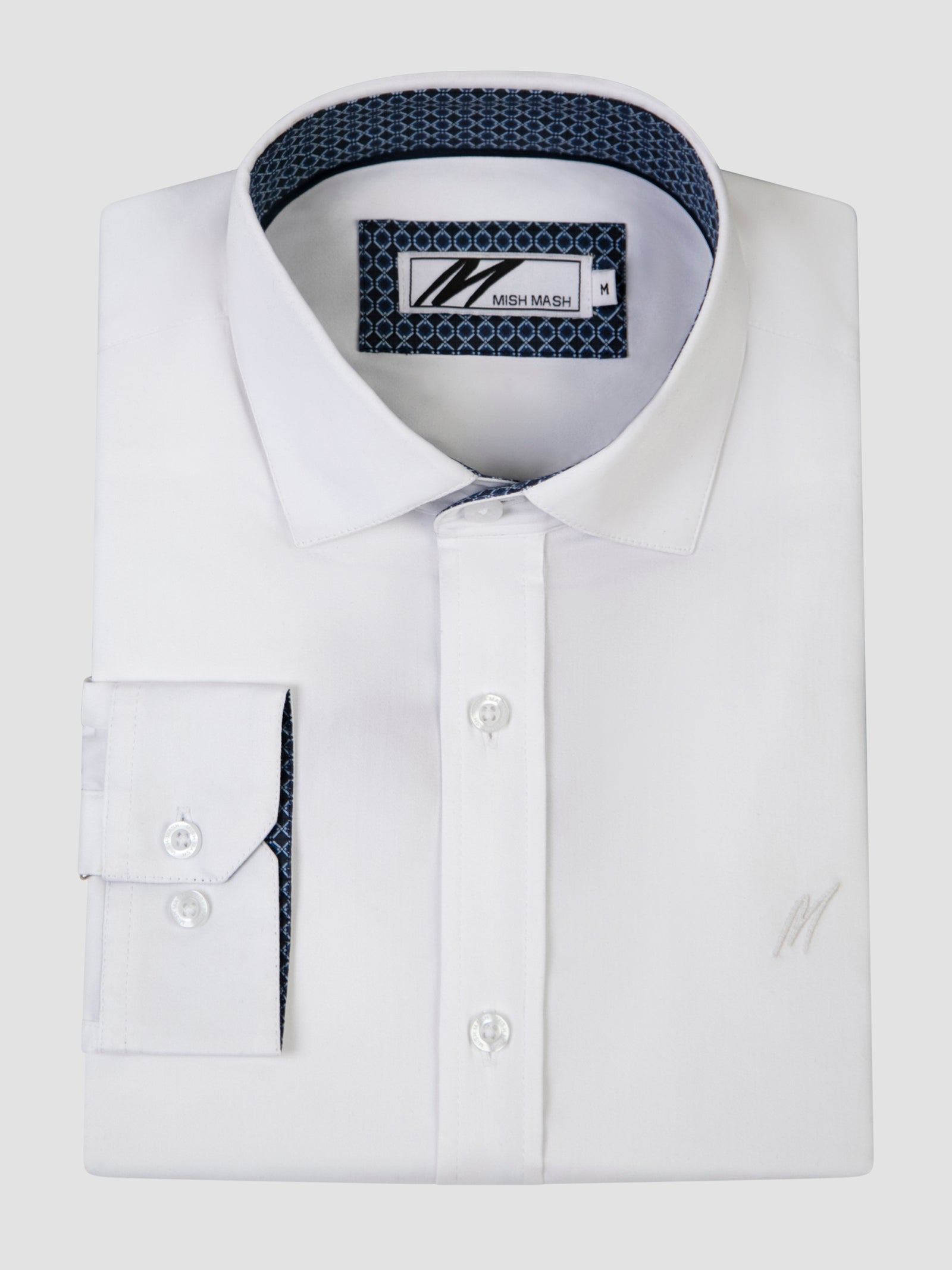 Rosewood White L/S Stretch Shirt