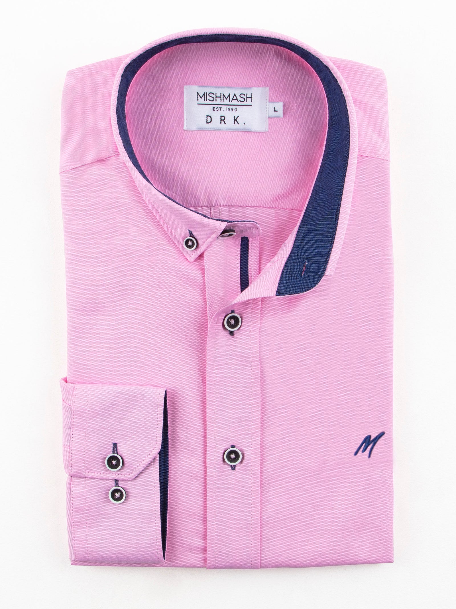 Regular Fit Summit Pink Oxford Long Sleeve Shirt