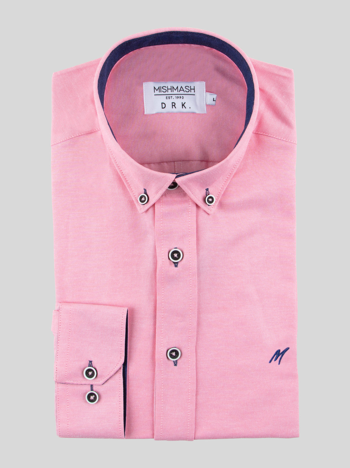 Regular Fit Summit Washed Red Oxford Long Sleeve Shirt