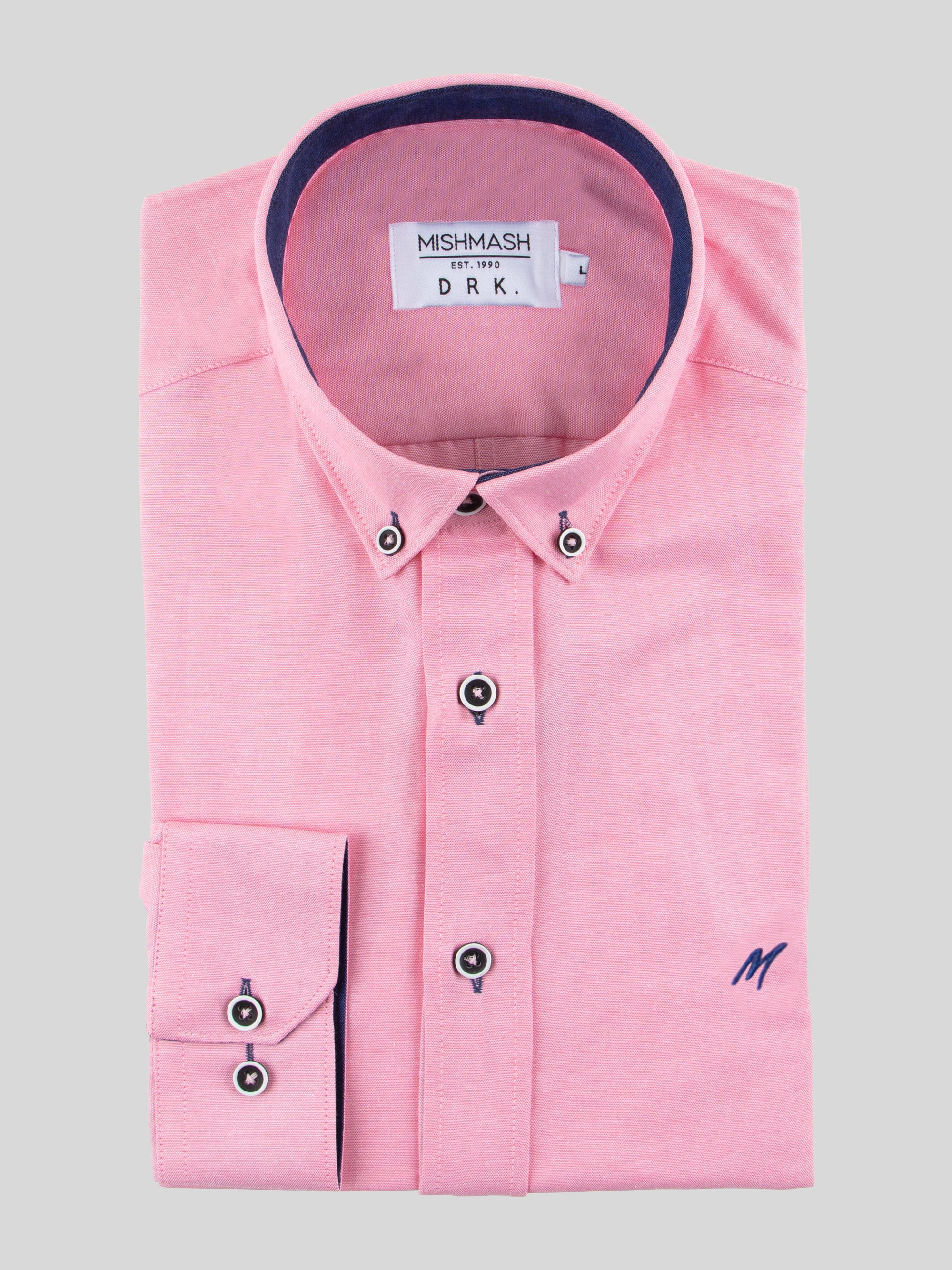 Regular Fit Summit Washed Red Oxford Long Sleeve Shirt