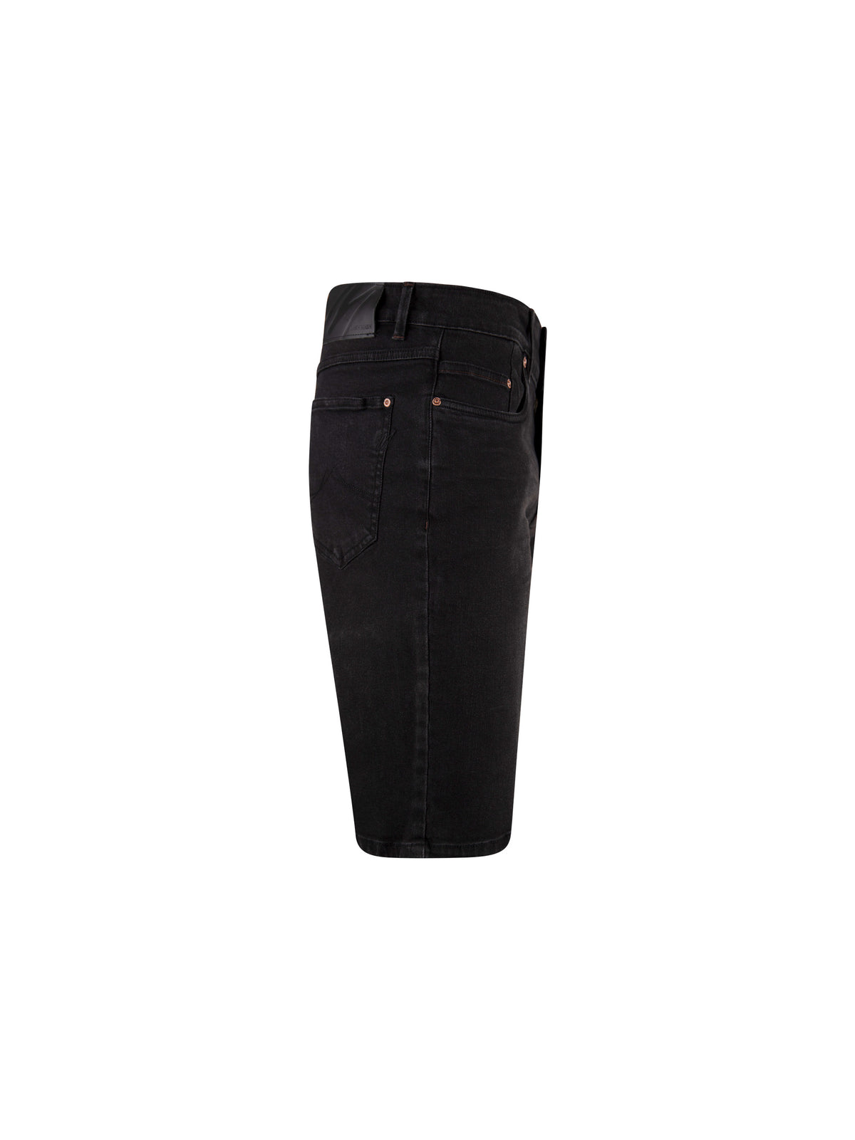 High Stretch Paul Black Denim Jean Shorts