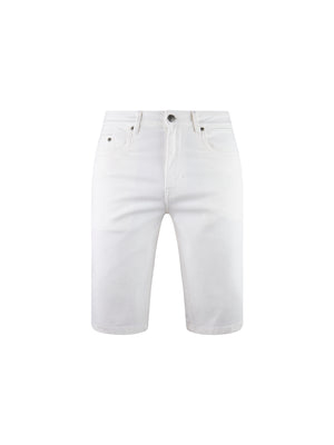 Mid Stretch Paul White Denim Jean Shorts