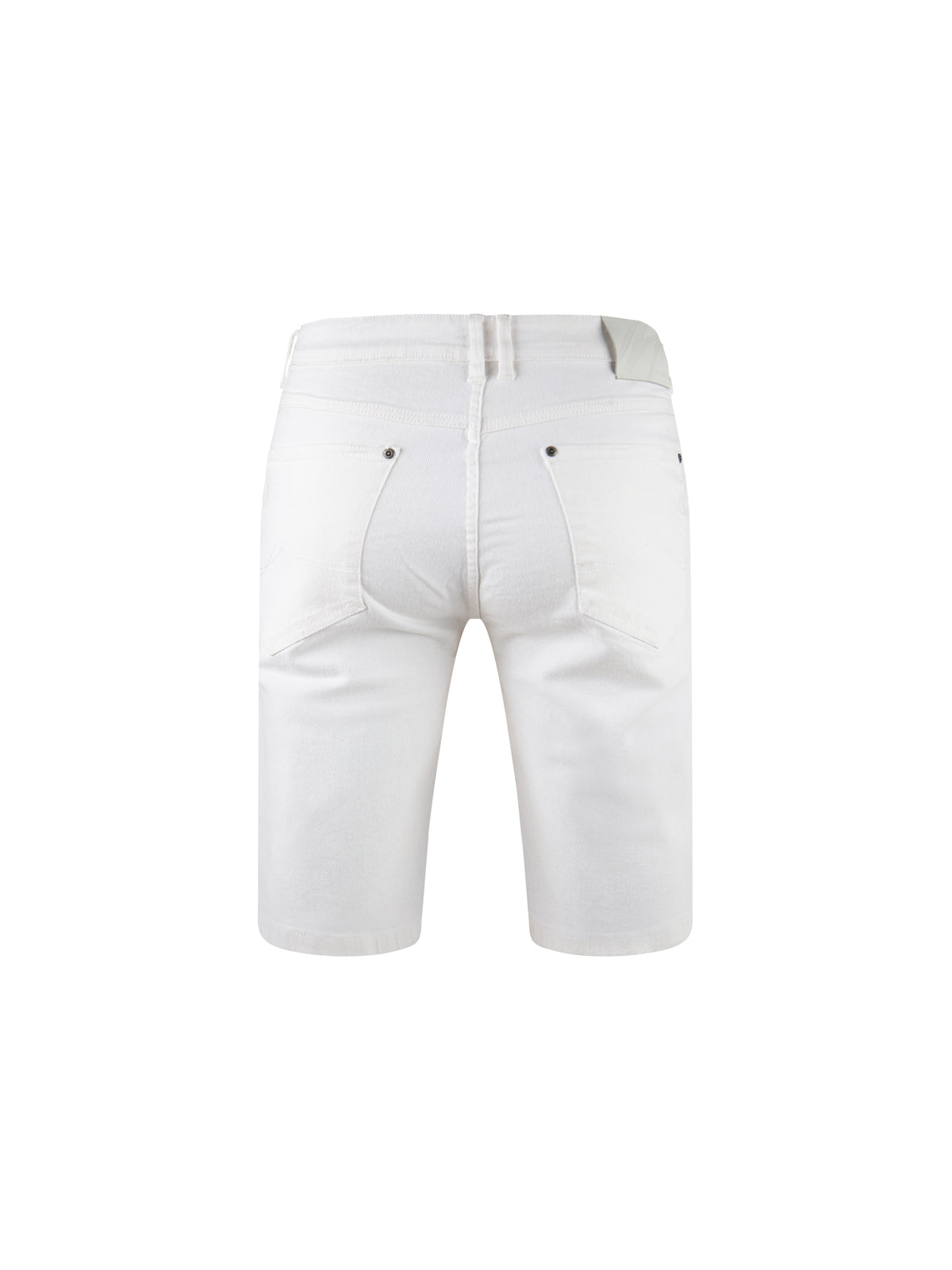 Mid Stretch Paul White Denim Jean Shorts