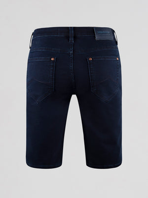 Flex Active Blue Black Denim Short