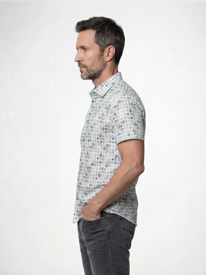 Starburst White & Lime S/S Shirt